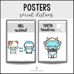 Posters social distans (inkl. TAKK)