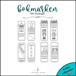 100 skoldagar - Bokmärken