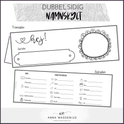 Dubbelsidig namnskylt