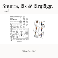 Snurra, läs och färglägg - verb