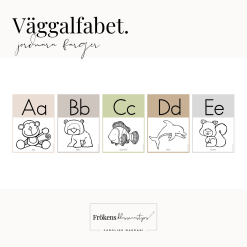 Väggalfabet - Tema djur