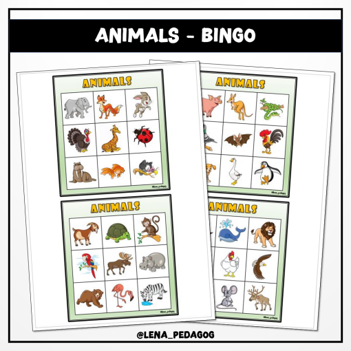 Animals - bingo