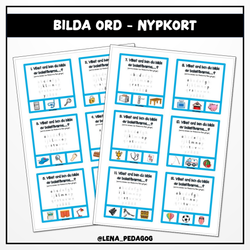 Bilda ord - nypkort