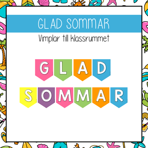 Glad sommar - vimplar