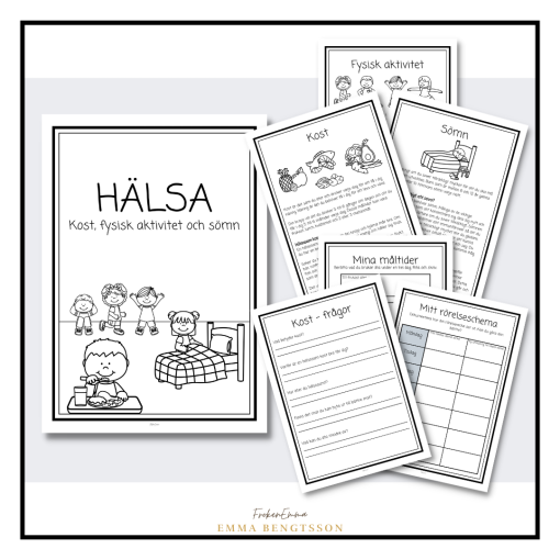 Hälsa - kost, fysisk aktivitet och sömn