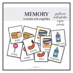 Memory - blandad mat