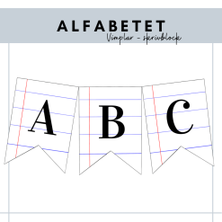 Vimplar - Alfabetet