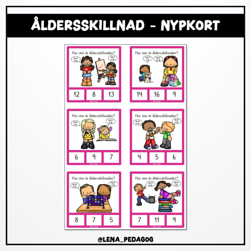 Åldersskillnad - nypkort