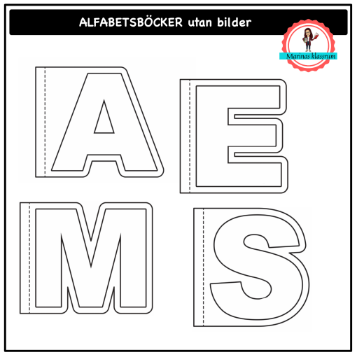 Alfabetsböcker utan bilder