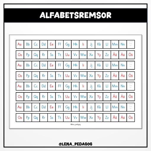 Alfabetsremsor