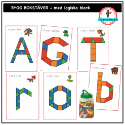 Bygg bokstäver med logiska block