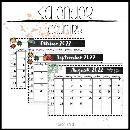 Klassrumskalender 22/23 (country)