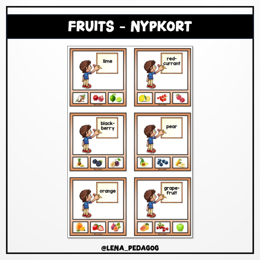 Fruits - nypkort