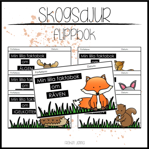 Flippbok: Skogsdjur