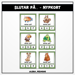 Slutar på... - nypkort