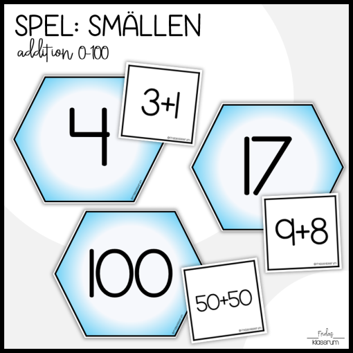 Smällen - Addition 0-10, 0-20, 0-100