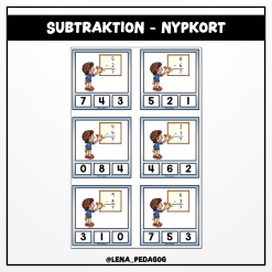 Subtraktion - nypkort