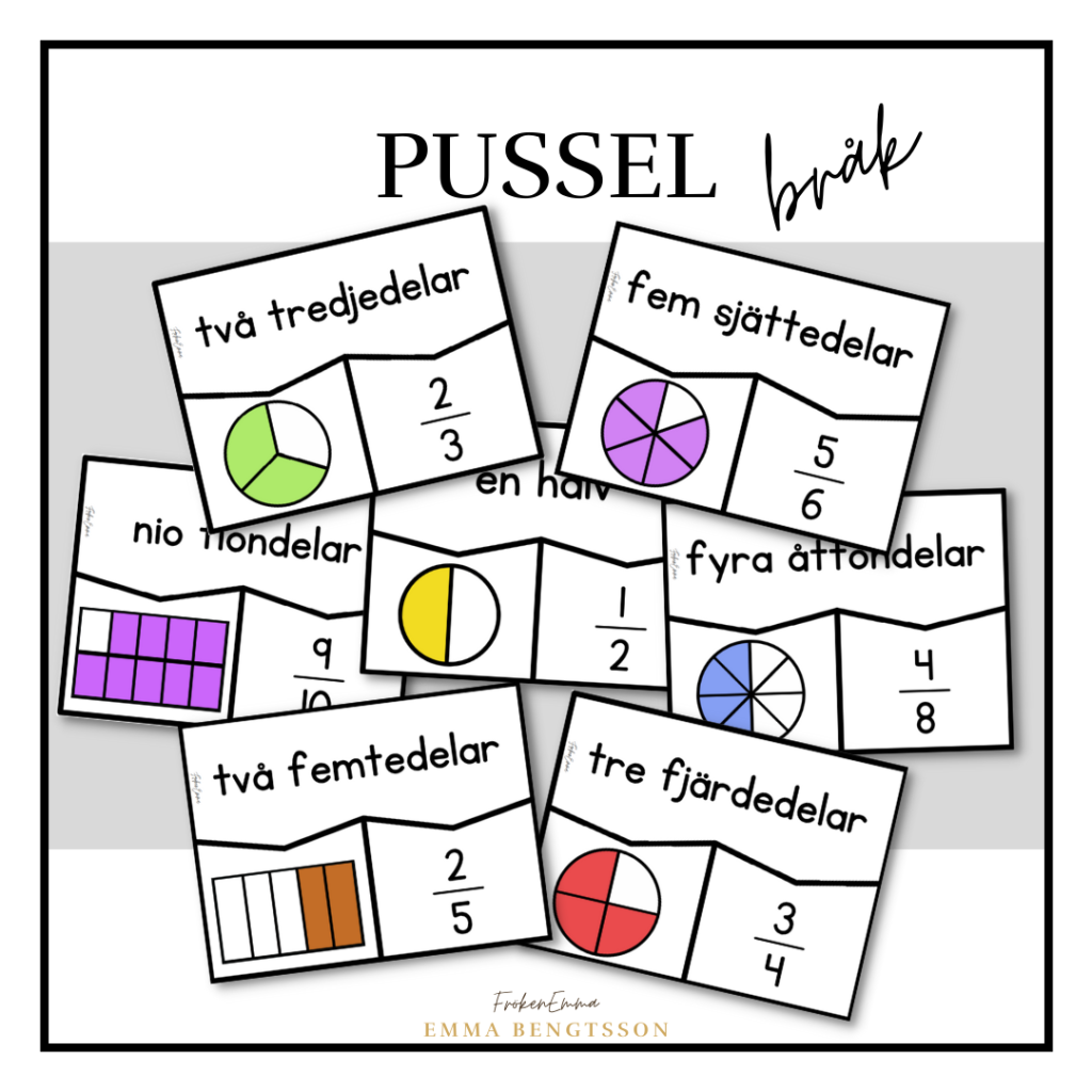 Pussel - Bråk | Teach Academy