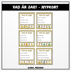 Vad är jag? - nypkort