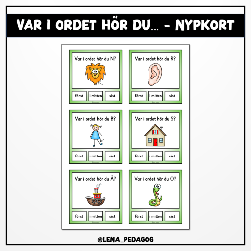 Var i ordet hör du... - nypkort