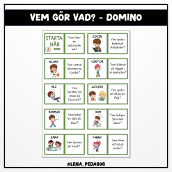 Vem gör vad? - domino