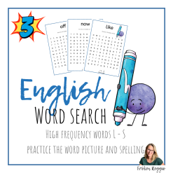 English Word Search L - S