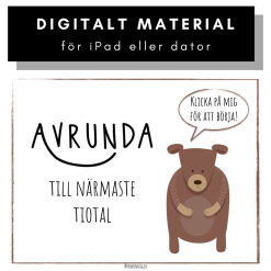 Räkna med björnen - avrunda närmaste tiotal