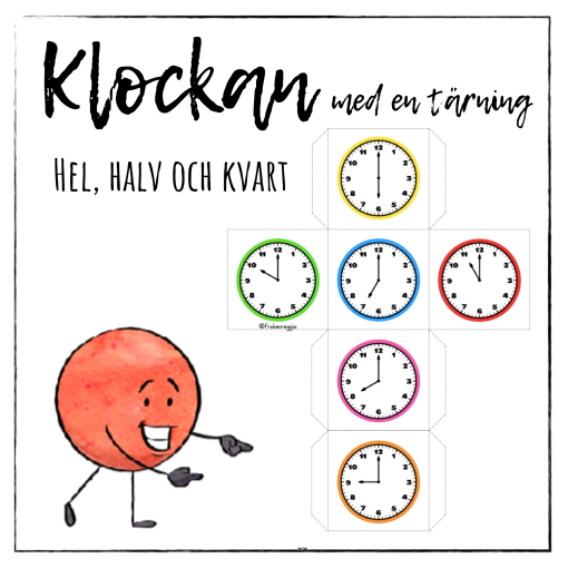 Klockan med en tärning - Hel, halv och kvart
