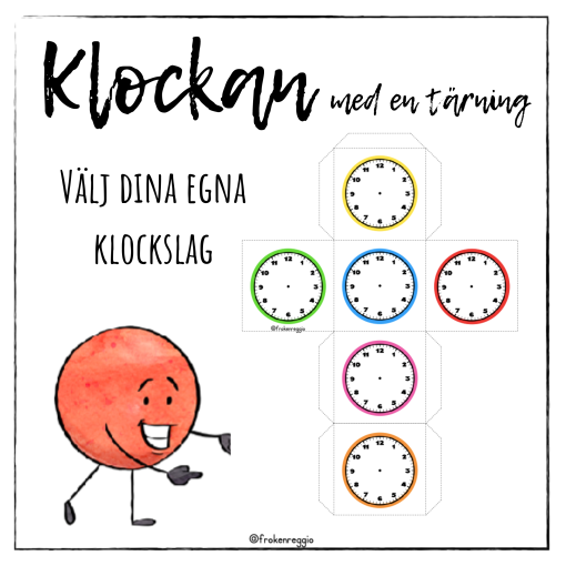 Klockan med en tärning - Välj egna klockslag