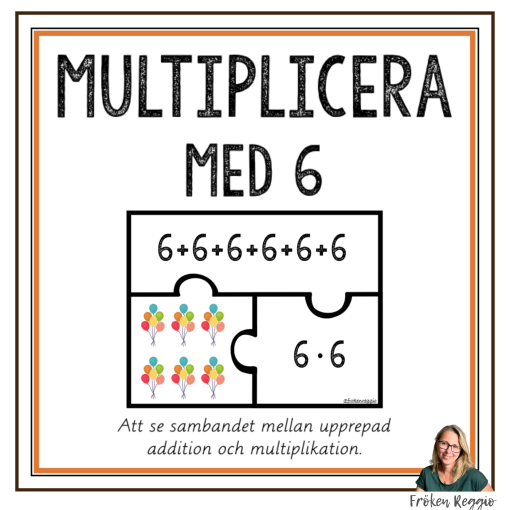 Multipikationspussel 6:ans tabell