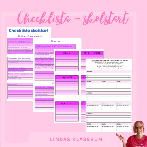 Checklista inför skolstart