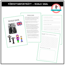 Författarporträtt Roald Dahl
