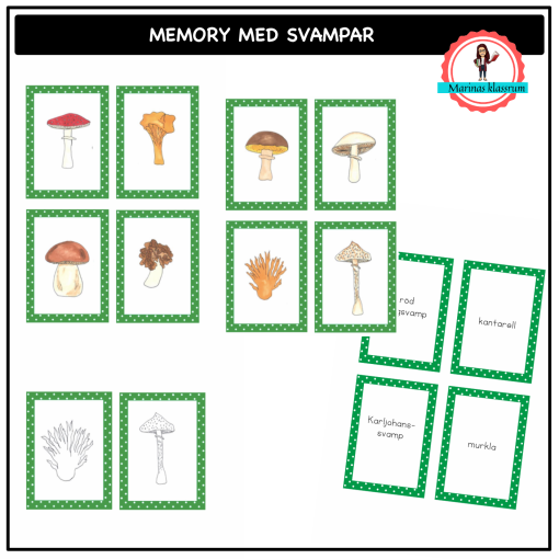 Memory med svampar