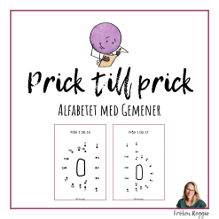 Prick till prick - Alfabetet gemener