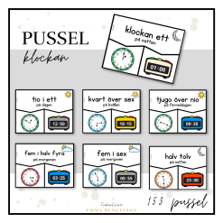Pussel - klockan