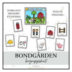 Bondgården begreppskort