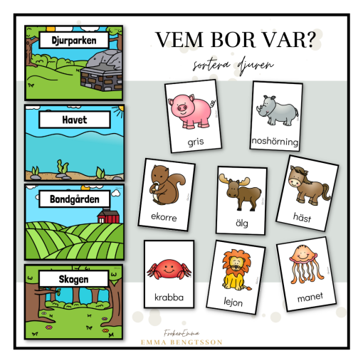 Djur - vem bor var?