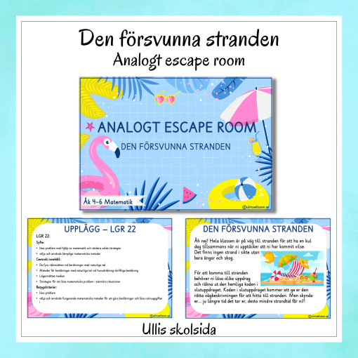 Escape room - Den försvunna stranden