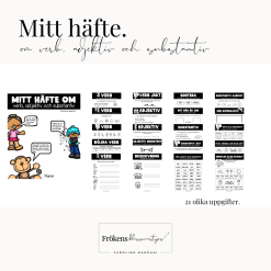 Mitt häfte om verb, adjektiv och substantiv