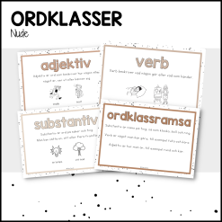 NUDE: ordklasser