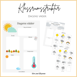 Klassrumsstruktur - Dagens väder