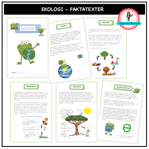 Ekologi faktatexter