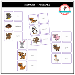 English memory - animals