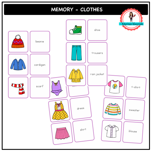 English memory - clothes
