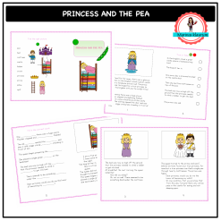 Princess and the pea - story book