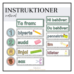 Instruktioner material - färg