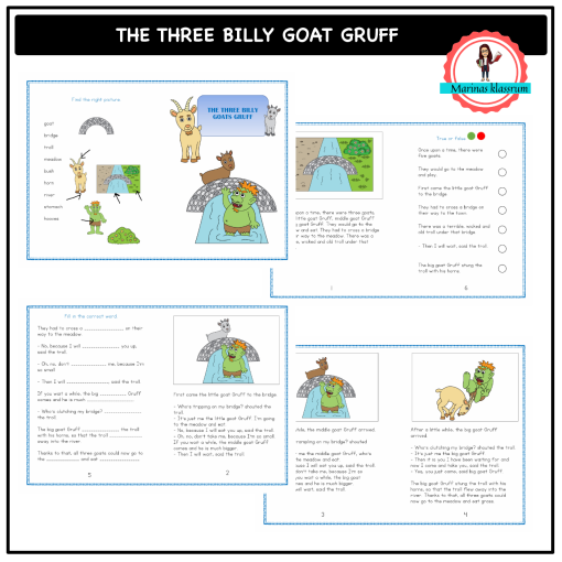 The three Billy Goat Gruff - story book