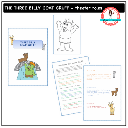 The three Billy Goat Gruff - theater roles