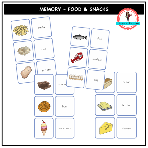 English memory - food