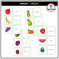 English memory - fruits